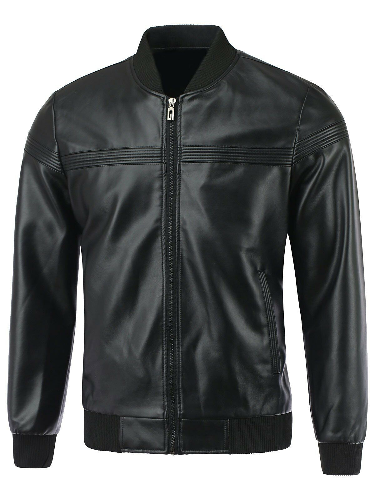 Men's Lambskin Bomber Leather Jacket